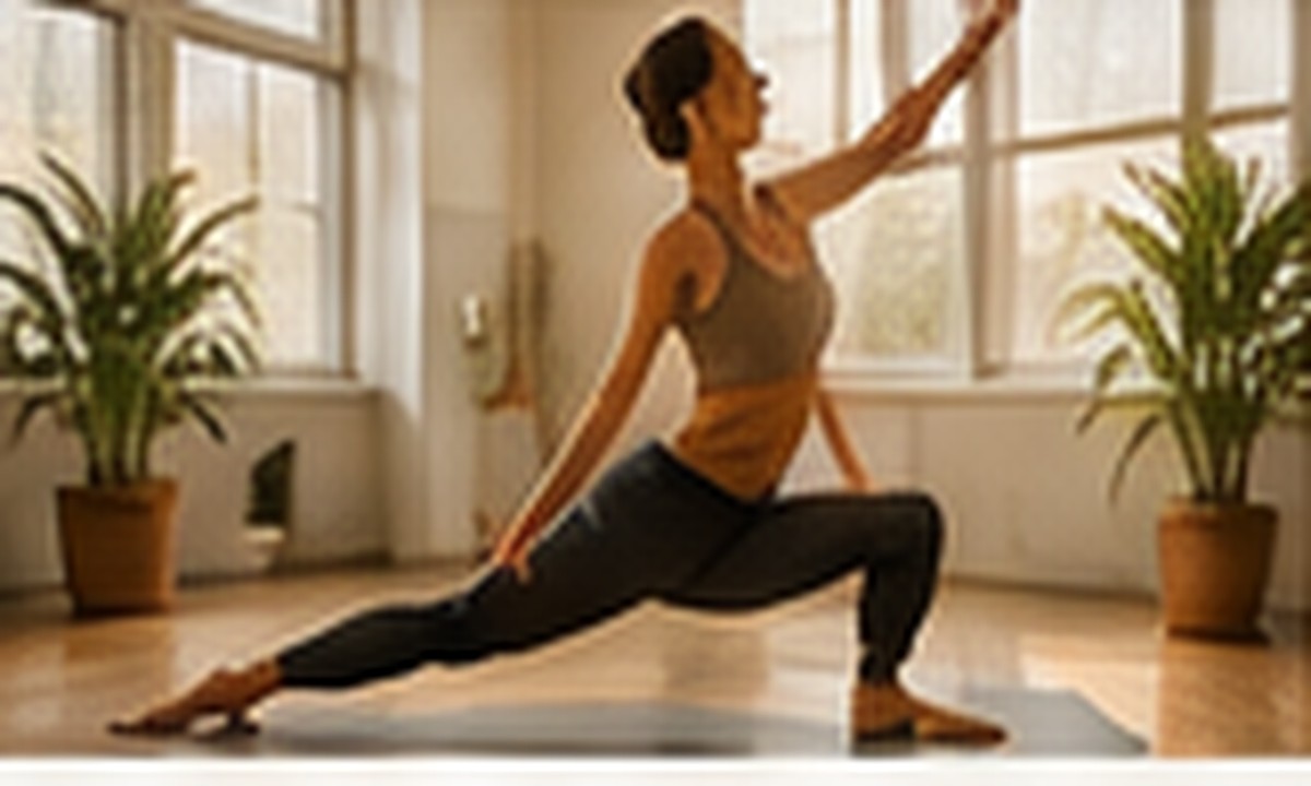 A calm yoga practice in a bright room